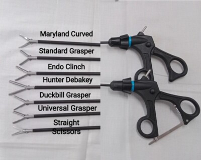 Laparoscopic Grasper Scissors Dissectors Detachable Handle Instruments 5mm 330mm