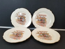 Colonial Kitchen By Homer Laughlin 6 3/8" Bread and Butter Plates Set Of 4