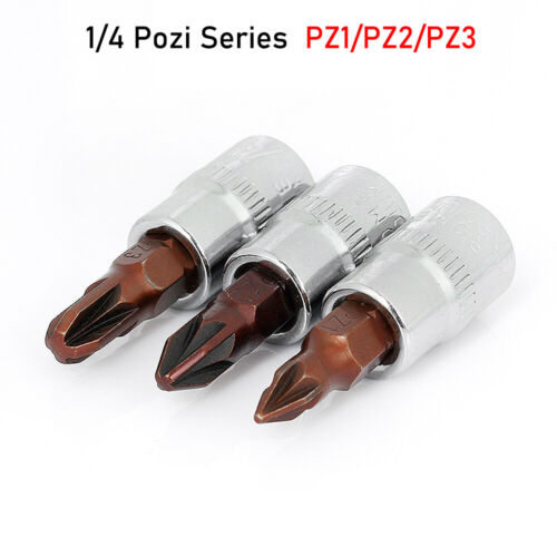 S2 Steel 1/4" Inch Drive Torque Star Sockets Tools Phillips/Torx/Hex/Slotte Bits - Picture 12 of 46