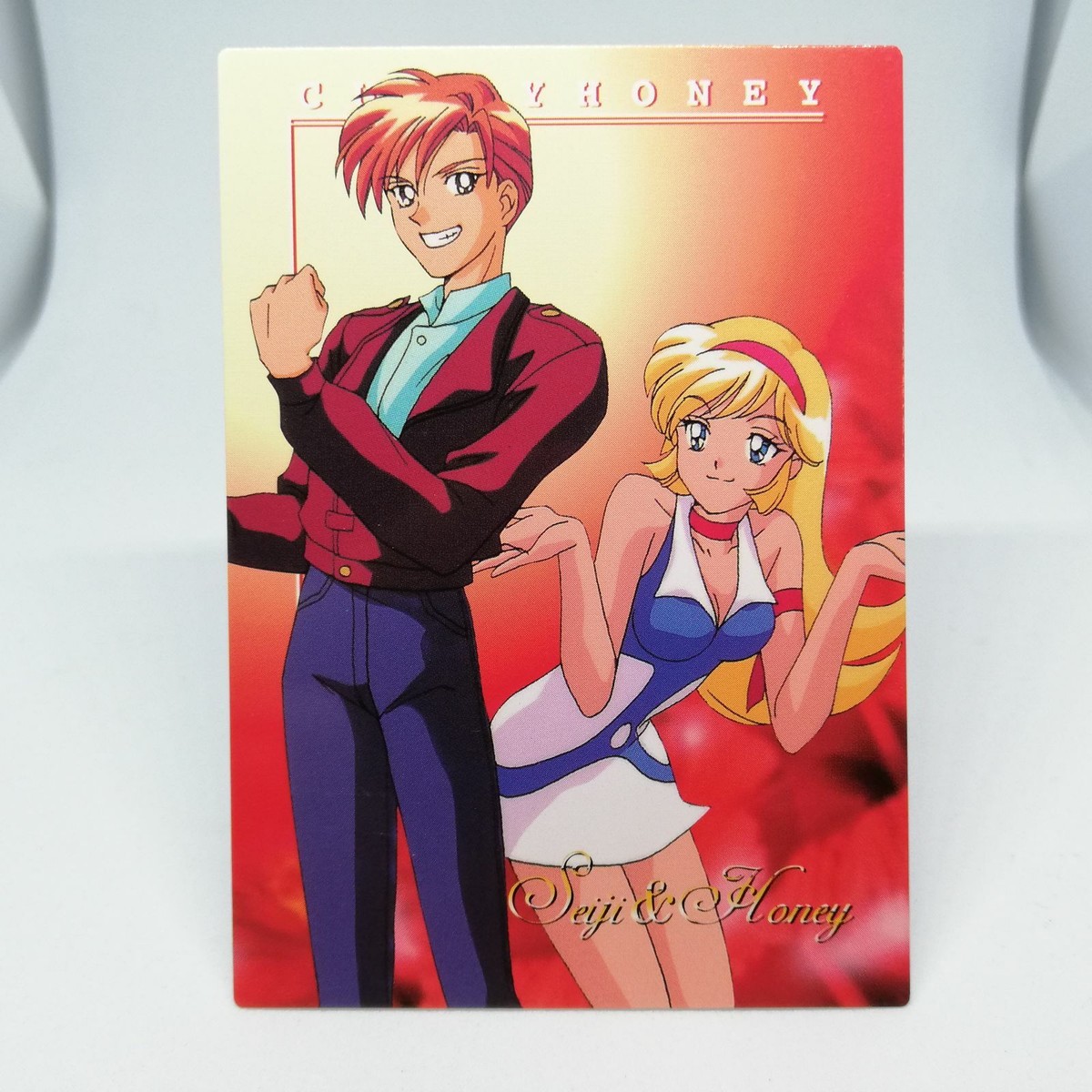12 Honey Kisaragi & Seiji Hayami Cutey Honey Flash F CARD AMADA Go