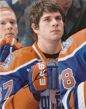 Edmonton Oilers Gilbert Brule Signed Autographed 8x10 Photo COA 