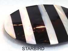 SEA SHELL INLAY BARRETTE