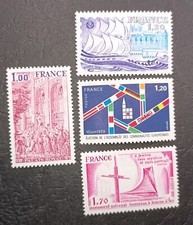 1979 Timbre France Neuf  N 2048 , 2049 , 2050 , 2051  ,Très bon état.
