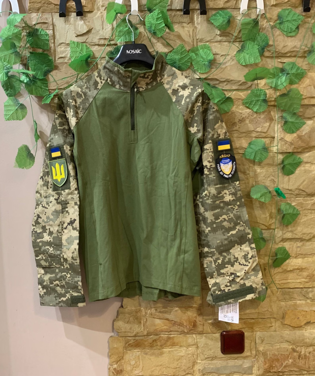 Ukrainian UBACS Combat Shirt – MM-14 Pixel Camo Tactical Coolmax
