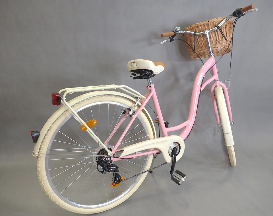 28" ZOLL DAMENFAHRRAD KORB GRATIS  CITYBIKE CITYRAD DAMENRAD  VILAGE 6 Gänge - Bild 4 von 4