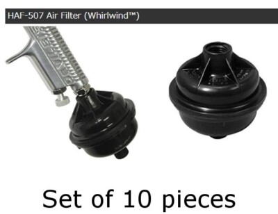 DeVILBISS Whirlwind HAF-507 Luftfilter Spritzpistole 10er Set Einweg
