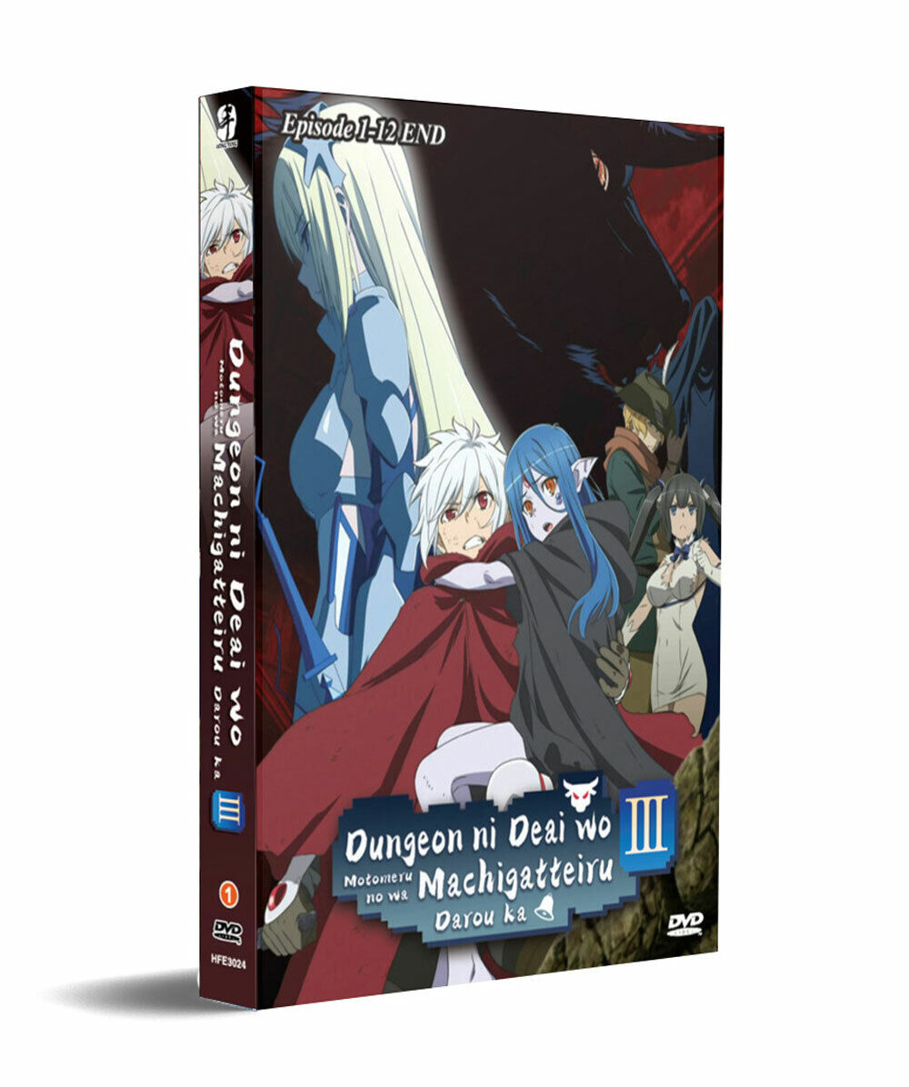 DVD Dungeon ni Deai wo Motomeru no wa Machigatteiru Darou ka III (Ep 1-12)