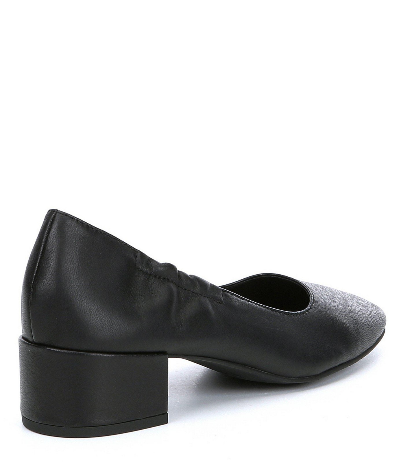 New Eileen Fisher Women's Black Winn Nappa Leather Block Heel Pumps Size 8.5