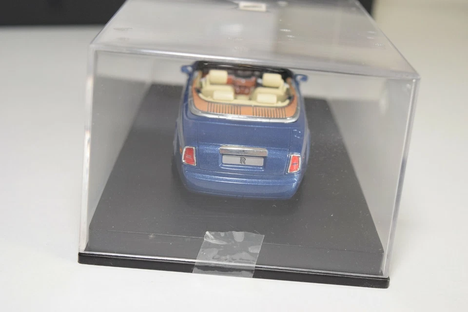 * 1:43 MINICHAMPS ROLLS ROYCE PHANTOM DROPHEAD COUPE 2007 BLUE PROMO MIB RARO - Immagine 3 di 4