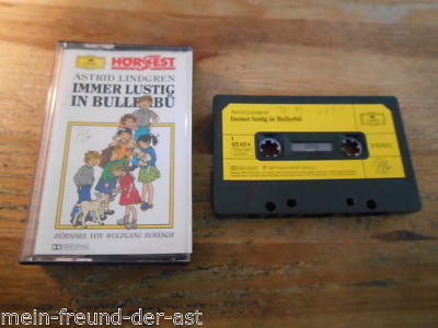 Tape Kinder W Buresch - A. Lindgren : Immer lustig in Bullerbü (65min_ab 4J) DGG
