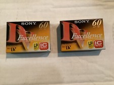 Lot Of 2 NEW Sony Excellence Digital Video Cassette DVM60EXM2 Camcorder Tapes