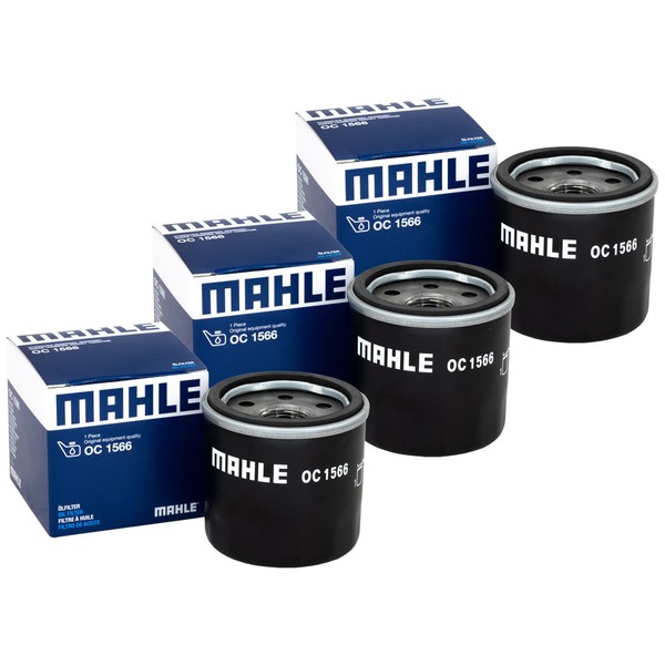 ÖLfilter Set 3 StüCk Mahle OC1566 FüR Honda Kawasaki Suzuki Triumph Yamaha-image