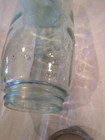 BLUE ATLAS MASON'S PATENT QT JAR c/ BUBBLES, NONFLAT BOTTOM, WAVES, SEAM, ZINC L — photo 9