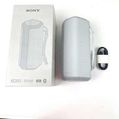 Sony SRS-XE200 Bluetooth Speaker Waterproof Portable Wireless- Light Gray