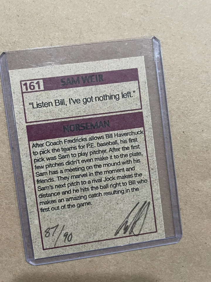 Tarjeta coleccionable Cuyler Smith FREAKS AND GEEKS Sam Weir firmada #’d 87/90 Foto 2 de 2