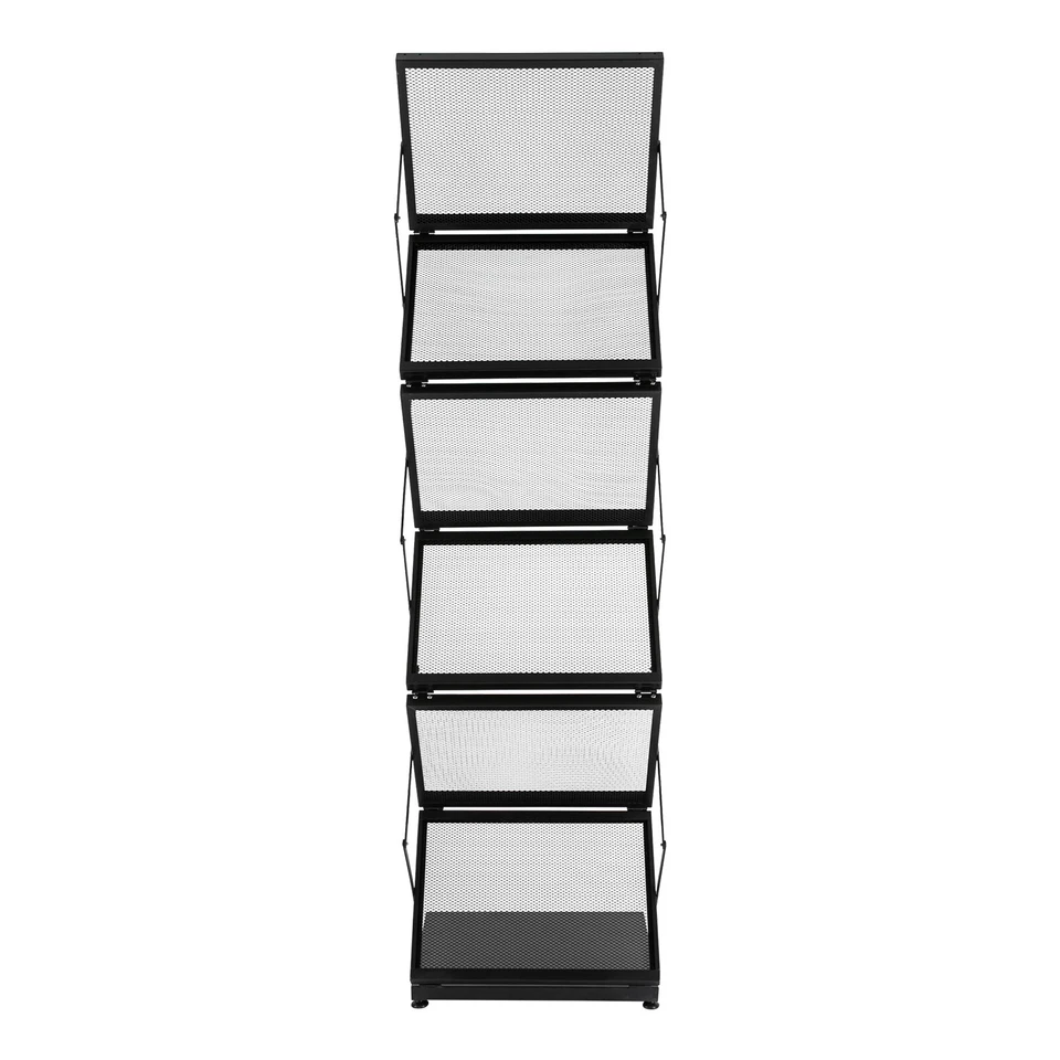 Soporte de exhibición plegable de 6 bolsillos con soporte doble ancho A4 Foto 4 de 4