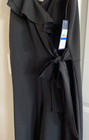 Rachel Roy Jumpsuit Black One Shoulder Ruffle Wide Leg Crop - SZ XL  NEW w Tag — photo 4