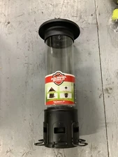 Squirrel Shield Black Steel Hanging Squirrel resistant Tube Bird Feeder 4q