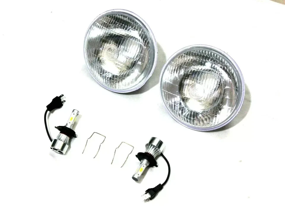 Lucas LHD Frontscheinwerfer Hid LED Umwandlung Set Land Rover Serie 1 2 2a 3 - Bild 3 von 4