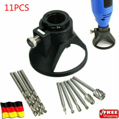 Fräser Spiralbohrer Aufsatz Zubehör Holz Set für Mini Dremel Schleifer Werkzeug