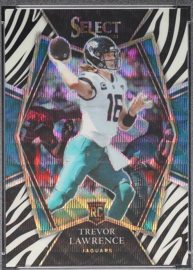 2021 Panini Select - Premier Level Trevor Lawrence #143 Zebra
