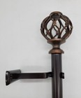 Nicolas 1" Adjustable Curtain Rod - 36" - 72", Oiled Bronze