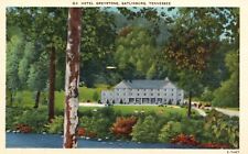Gatlinburg Craft Community Trail: Art, History & Homemade Wonders 16 Gatlinburg, Tennessee, TN, Hotel Greystone, Linen Vintage Postcard a9704