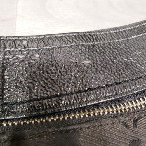 Coach Soho Signature Schultertasche schwarz Hobo Logo Jacquard Lackleder F13740 - Bild 4 von 14
