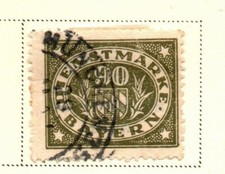 GERMANY BAVARIA SC#  O45 FVF USED OFFICIAL STAMP