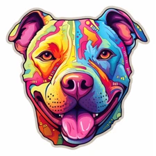 8x car sticker decal pit bull terrier tuning sticker car 9x9 cm