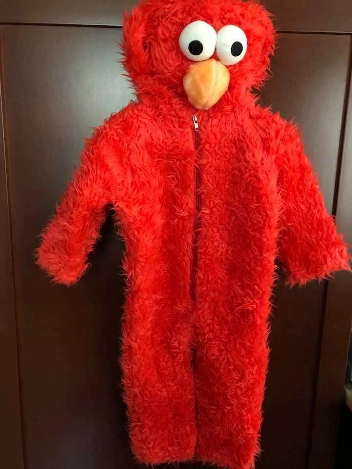 Sesame Street ELMO Plush Deluxe Infant Costume  Size 12-18 Months + BONUS - Image 2 of 4