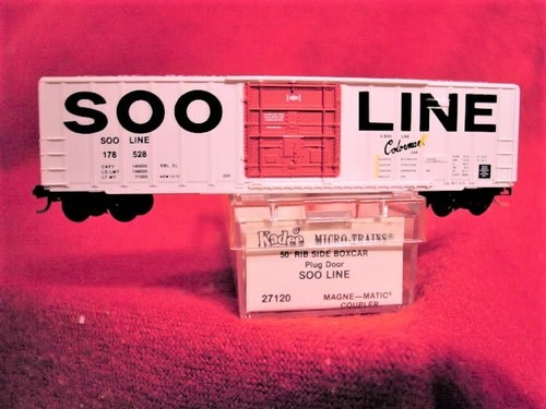 Coche caja lateral costilla KD 27120 SOO LINE 'Colormark' 50' #178528 'NUEVO' A ESCALA N | Zustand: New