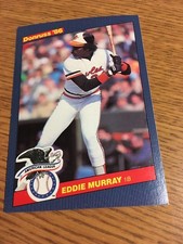 LEAF-DONRUSS BASEBALL 1986 EDDIE MURRAY AMERICAN LEAGUE OVERSIZED CARD 13
