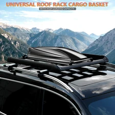 50''Roof Rack Cargo Basket Rooftop Carrier Universal Car Luggage Holder