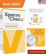 Vasectomy Home Test Kit - Check Sperm Count Post Vasectomy - 2 Pack - Easy to...