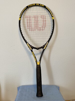 Wilson Tour Slam Tennis Racket L3 4-3/8 Stop Shock Pads Black