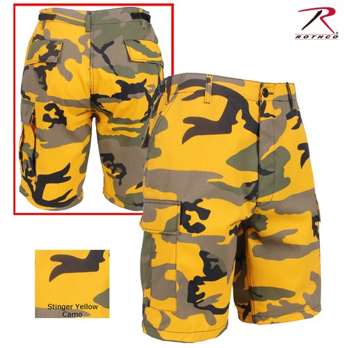 Rothco farbige tarnfarbene BDU-Shorts - Herren Stinger gelb Militärmode Shorts - Bild 5 von 6