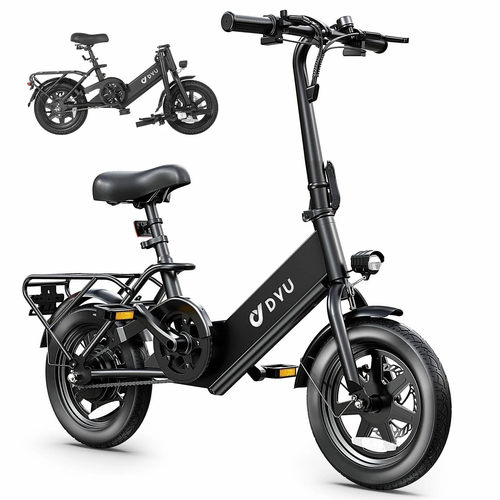 Electric Folding Bike 14" – 350W Motor, Pedal Assist, 36V Battery, City Ride - Picture 8 of 11