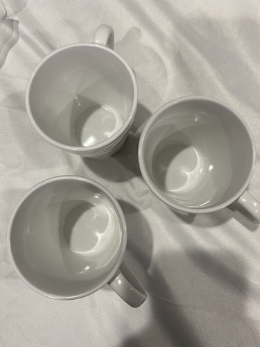 White Mugs And Tall Drinking Glass - Picture 2 of 4
