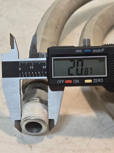 NRP-Jones A040 Edible Oil Hose 1/2 in 250 PSI 275F Constant 4Q04 | 75 in Long - Picture 11 of 13