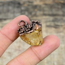 Citrine Rough Gemstone Jewelry Copper Gift Fo...