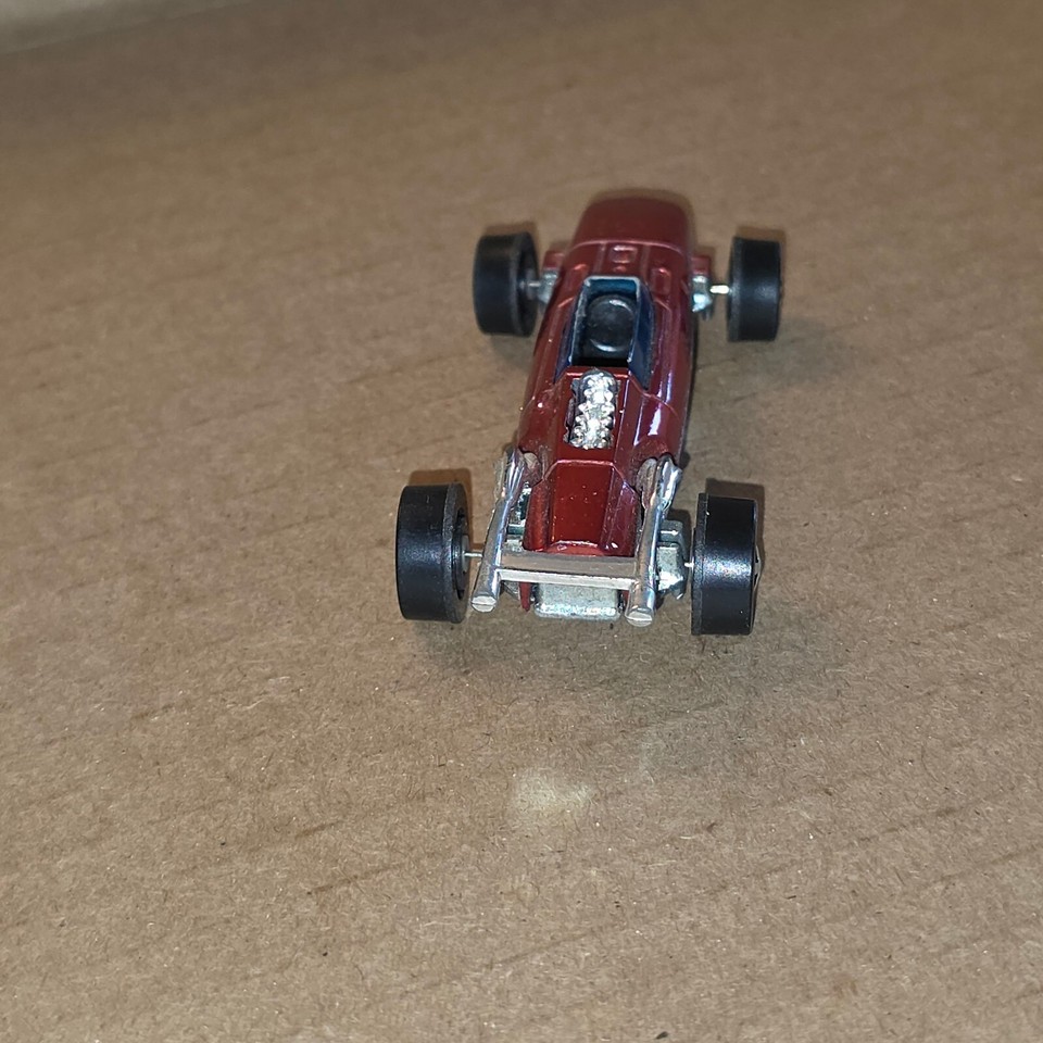 Vintage 1969 Hot Wheels Redline Indy Eagle In Red Over Black Interior - Foto 2