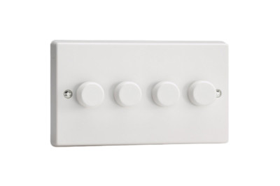 Varilight JQDP254W 4 Gang LED V-PRO Dimmer Lichtschalter - Weiß 2 Wege