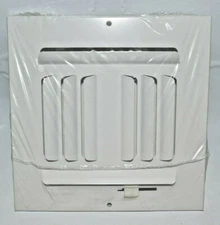 Hart & Cooley 30466W HVAC Vent Cover 6'' x 6'' Adjustable Grille Register 013459