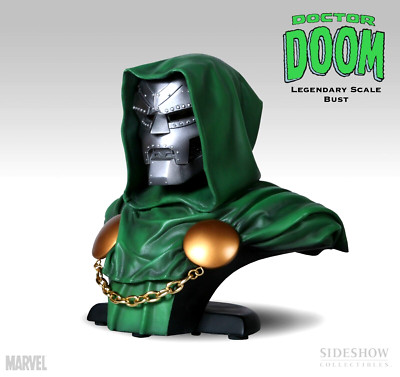 SIDESHOW DR. DOOM LEGENDARY BUST NEW SHIPPER SEALED #001 FANTASTIC FOUR FOE MASK