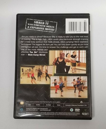 Bill Blanks Taebo Bootcamp Shred Workout Cardio DVD - Picture 12 of 12