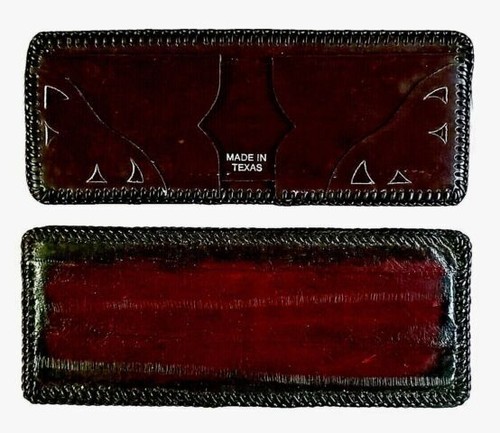 Handmade EEL WALLET Genuine LEATHER with Edge LACING Men’s Bi-fold Billfold - Picture 20 of 20