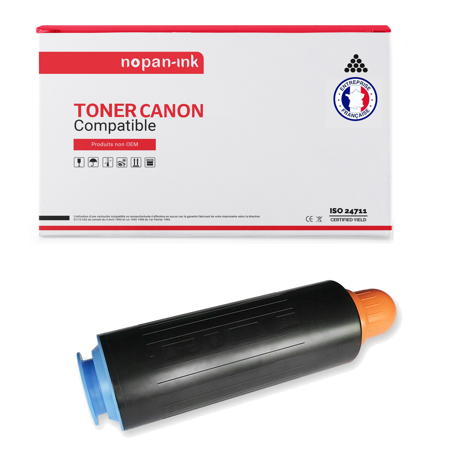 Toner CEXV35 noir fini les impressions claires avec cette cartouche 100% compatible