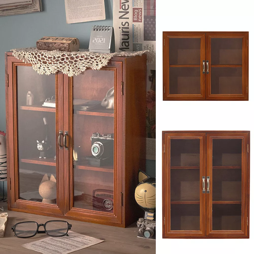 Wall mounted on sale hutch with doors