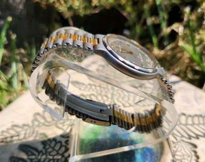 Longines Conquest Titanium Time Zone RARE Gunmetal Dial 33mm Men's